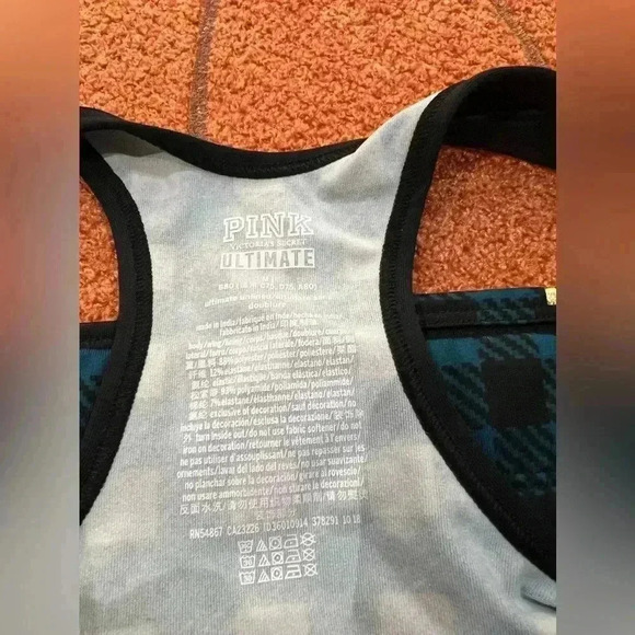 Victoria's Secret pink plaid sports bra - Picture 3 of 3